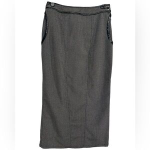 RE:SOUND / Black & Tan Long Pencil Skirt / Size 2